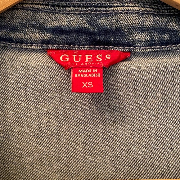 Guess Denim Belted Zip Up Dress - Picture 12 of 14